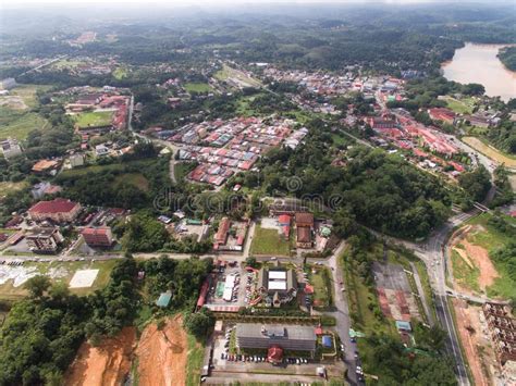 Aerial View Of Kuala Krai Town Stock Image Image Of House