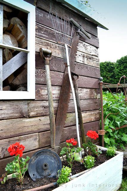 Rustic Garden Shed 4 The Reveal Rusty Tools In Flowerbox Rusty