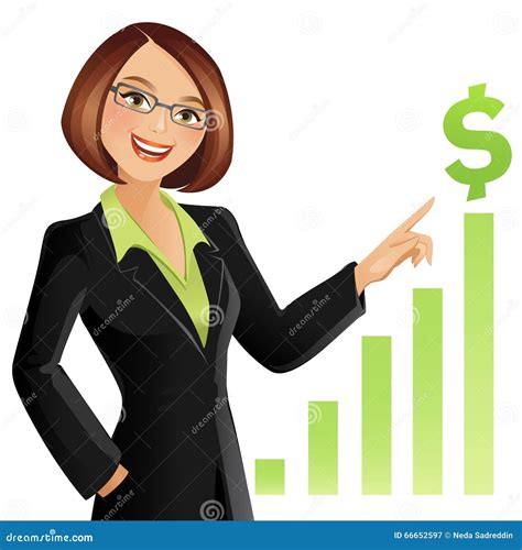 Businesswoman Stock Vector Illustration Of Female Busy 66652597