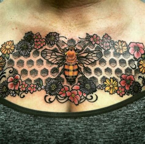 Tattoo Tattoos Chest Piece Bee Inspired