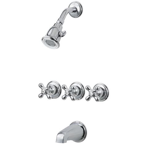 Parts used in this video: Pfister 01 Series 3-Handle Tub and Shower Faucet Trim Kit ...