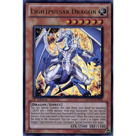 Lightpulsar Dragon Sddc En001 Yu Gi Oh Card