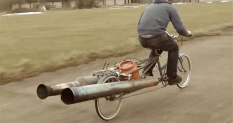 Check Out This Guy Riding A Jet Powered Bicycle Paperblog