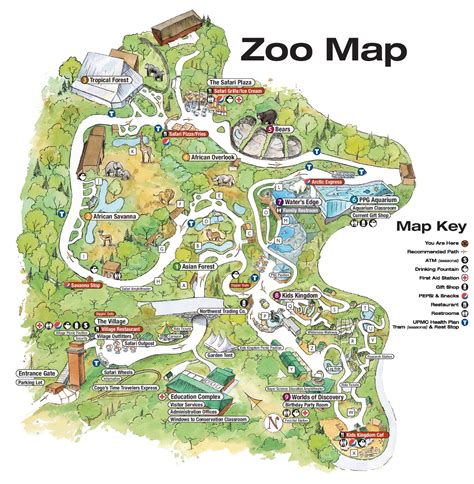 Pittsburgh Zoo Map