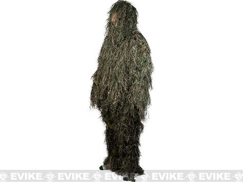 Matrix Full Body 3 Piece Concealment Ghillie Suit Set Woodlandgreen