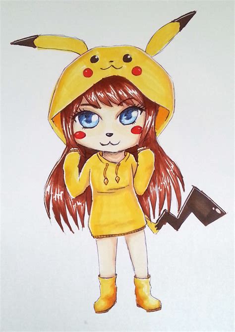 Pikachu Girl By Brysiaa On Deviantart