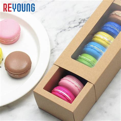 Wholesale Customized Macaron Packing Box Supplier Luxury White Food Biscuit Sweet Cookie