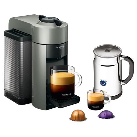 It has a tiny footprint at only five inches wide, so is perfect for a small apartment or dorm room. Nespresso Evoluo Coffee & Espresso Maker with Aeroccino ...