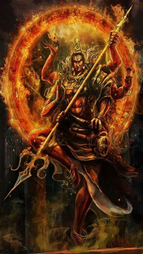 Download Mahakal Smoking Fire Wallpaper