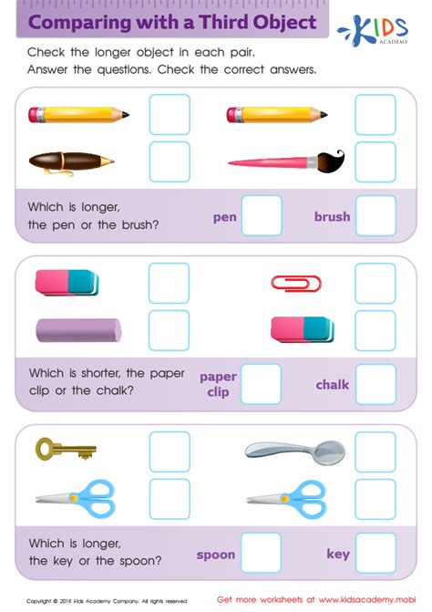 Object Worksheets Worksheets For Kindergarten