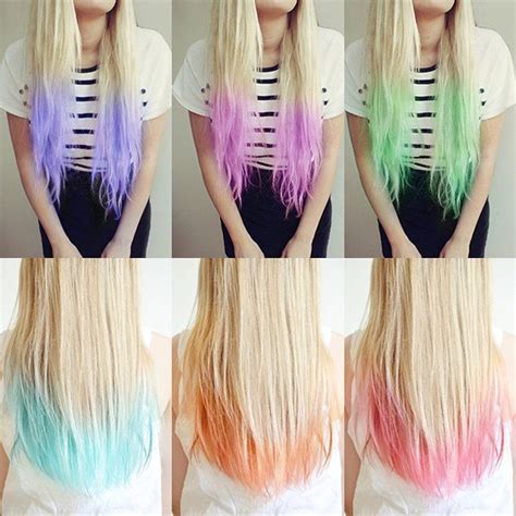 Hair Color Ideas Dip Dye Hair