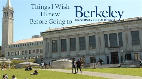 44 Things I Wish I Knew Before Going To Uc Berkeley Freshman Advice Tell All Youtube