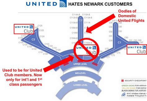 The Frustrating State Of United Clubs At Newark Terminal C
