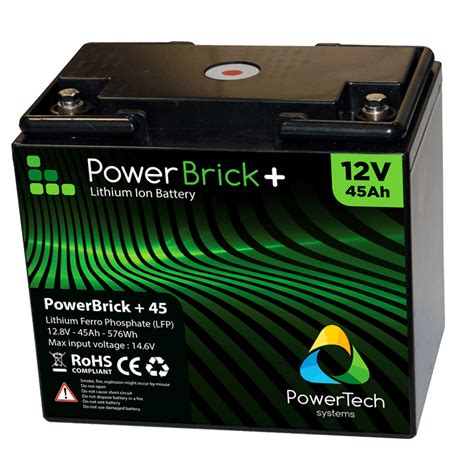 Lithium Ion Battery 12v 45ah Lifepo4 High Quality Battery By Powertech