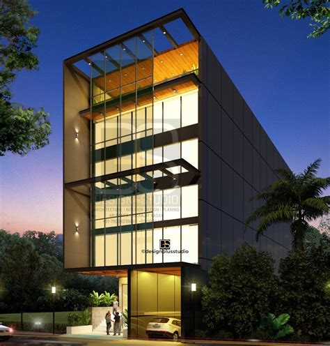 Commercial Building Elevation Best Exterior Design Architectural Plan