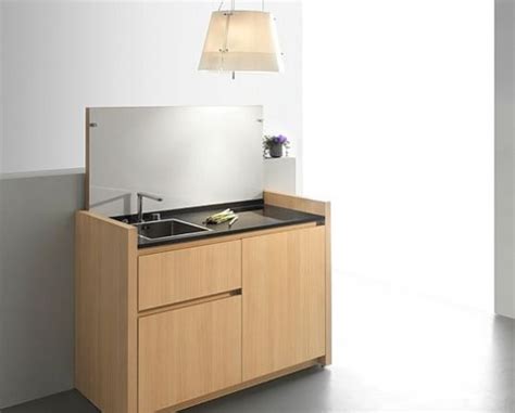 Compact Hyper Equipped Kitchen For Small Studio Apartments ~ Interior