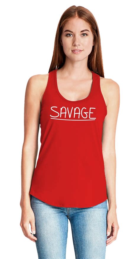Ladies Savage Racerback Workout Gym Music Ebay