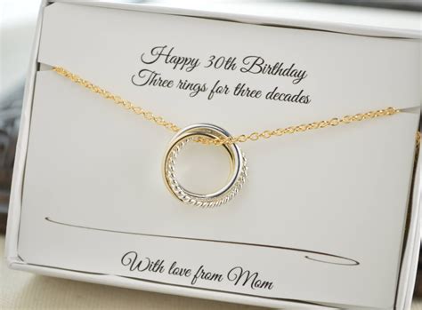 30th Birthday T For Daughter 30th Birthday Jewelry 3 Etsy Birthday Jewellery 30th