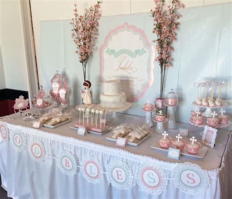 First Communion Sweet Table Chicas Pinterest Communion