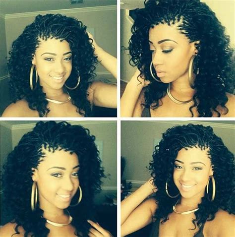 Coolest full and partial braiding hairstyles for black women. 55+ Trendy The different box braids artificial hairstyles 2018