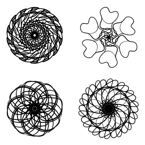 Circles Geometric Patter Line Art Free Image On Pixabay