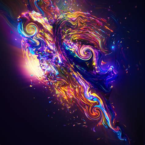 Download Carnival Colorful Fractal Abstract Wallpaper