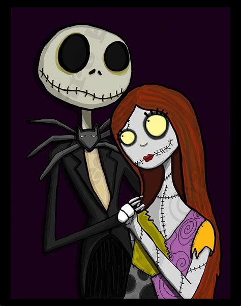 Jack And Sally Portrait Of Love Etsy
