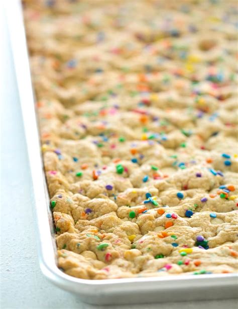 Sheet Pan Funfetti Cookie Bars Recipe Recipe Cart