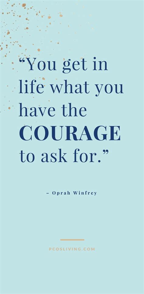The law of attraction states that whatever you focus on, think about, read about, and talk about intensely, you're going to attract more of into your life. Quotes about courage // Oprah quotes // Law of Attraction ...
