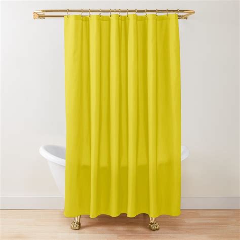 Corn Yellow Solid Yellow Shower Curtain By Gsallicat Yellow Shower