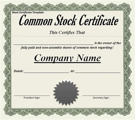 Like many companies, disney no longer offers stock certificates. 11+ Stock Certificate Templates | Free Word & PDF Samples