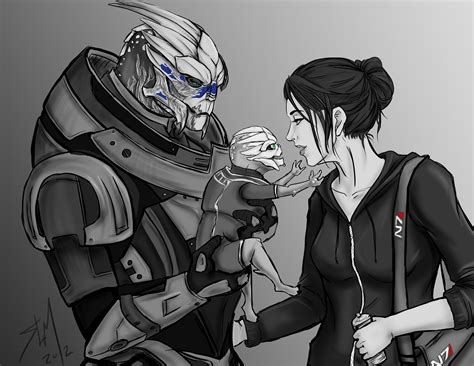 Imágenes Fan Art Shepard Y Garrus Mass Effect