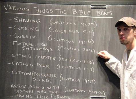 Various Things The Bible Bans Atheism