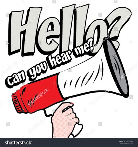 Pop Art Megaphone Design Can You: vector de stock (libre de regalías