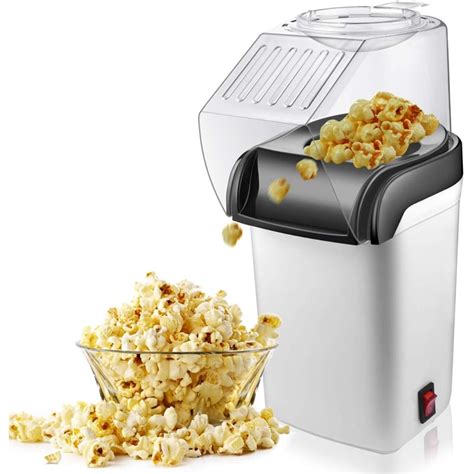 Air Popcorn Popper Maker Electric Hot Air Popcorn Machine 1200w Oil