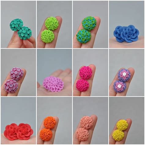 Catchii Fimo Flowers Fimo Clay Crafts Polymer Clay Flowers Polymer