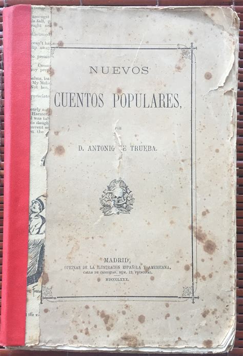 Nuevos Cuentos Populares De Antonio De Trueba Bueno Rústica 1880