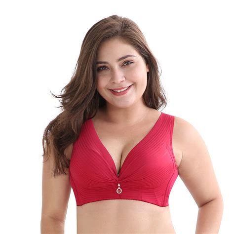 Wire Free Bras For Women Plus Size Wide Straps And Back Support 34 52 C