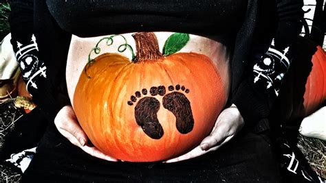 Pregnant Belly Pumpkin Carving Pregnantbelly