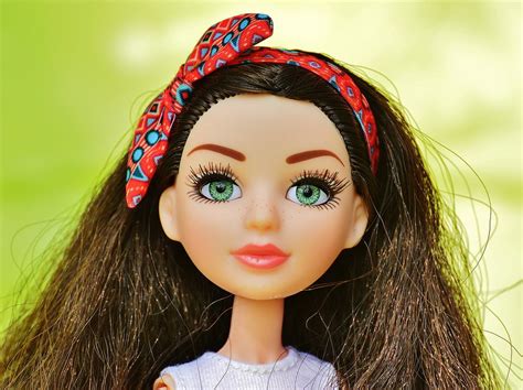 Face Eyes Pretty Sporty Hair Beauty Doll Girl 20 Inch By 30 Inch Laminated Poster With Bright