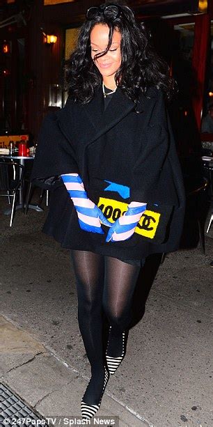 Rihanna Dons Oversized Plastic Glasses As She Heads To Dinner In Nyc