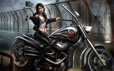 motorcycle girl wallpapers top free motorcycle girl backgrounds wallpaperaccess