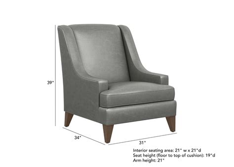 Check out our ethan allen chairs selection for the very best in unique or custom, handmade pieces from our furniture shops. Emerson Leather Chair, Quick Ship | Chairs & Chaises ...