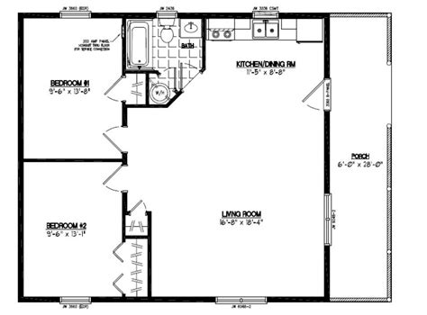 20 X 36 Cabin Floor Plans Floorplansclick