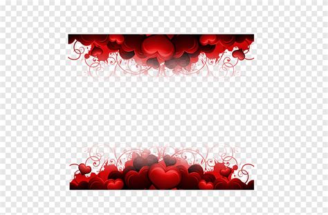 Hearts Border Red Hearts Frame Illustration Love Template Png Pngegg