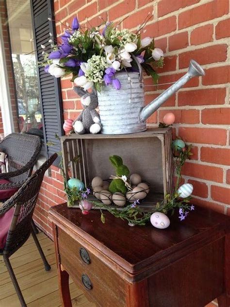 55 Simple Diy Spring Front Porch Decor Ideas In 2020 Easter