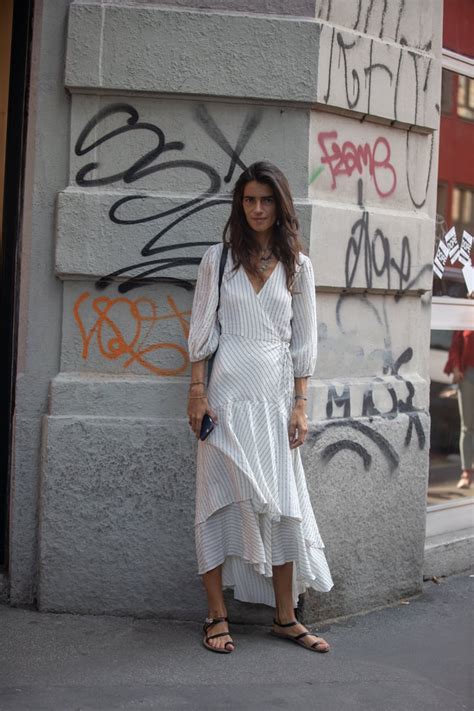 Pair A Long Sleeved White Dress With Toe Loop Sandals Best Spring
