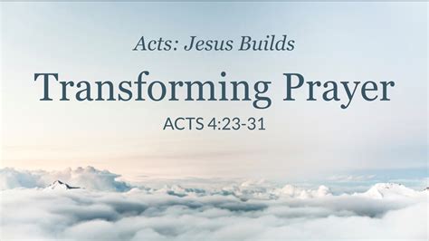 Transforming Prayer Logos Sermons