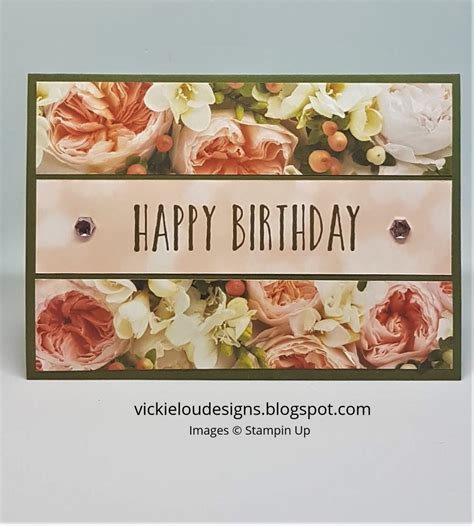 Petal Promenade Happy Birthday Card Homemade Birthday Cards Birthday