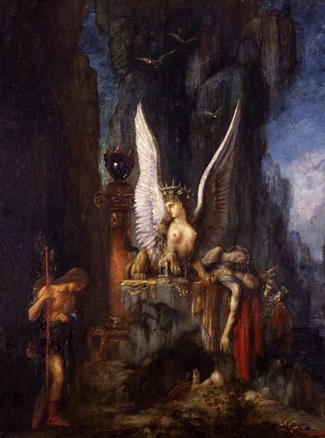 Oedipus And The Sphinx Gustave Moreau Artists